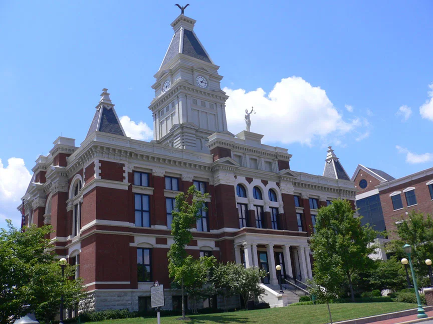 The Montgomery County Courthouse in Clarksville